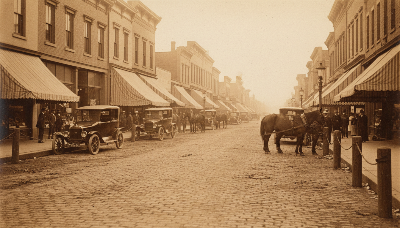 When Cars Were Tied Up Like Horses